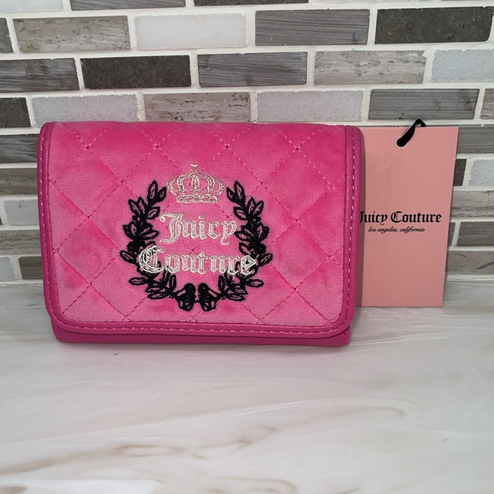 Juicy Couture Juicy Pink Royal Couture Double Sided Trifold NWT
